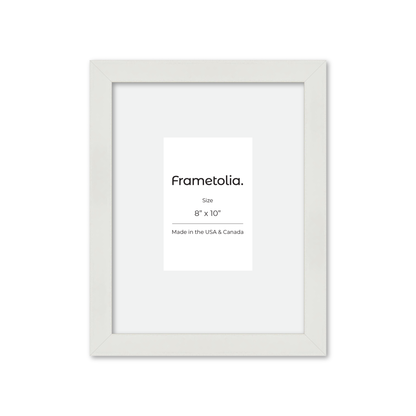 8" x 10" White Lacquer Manhattan Wall Frame
