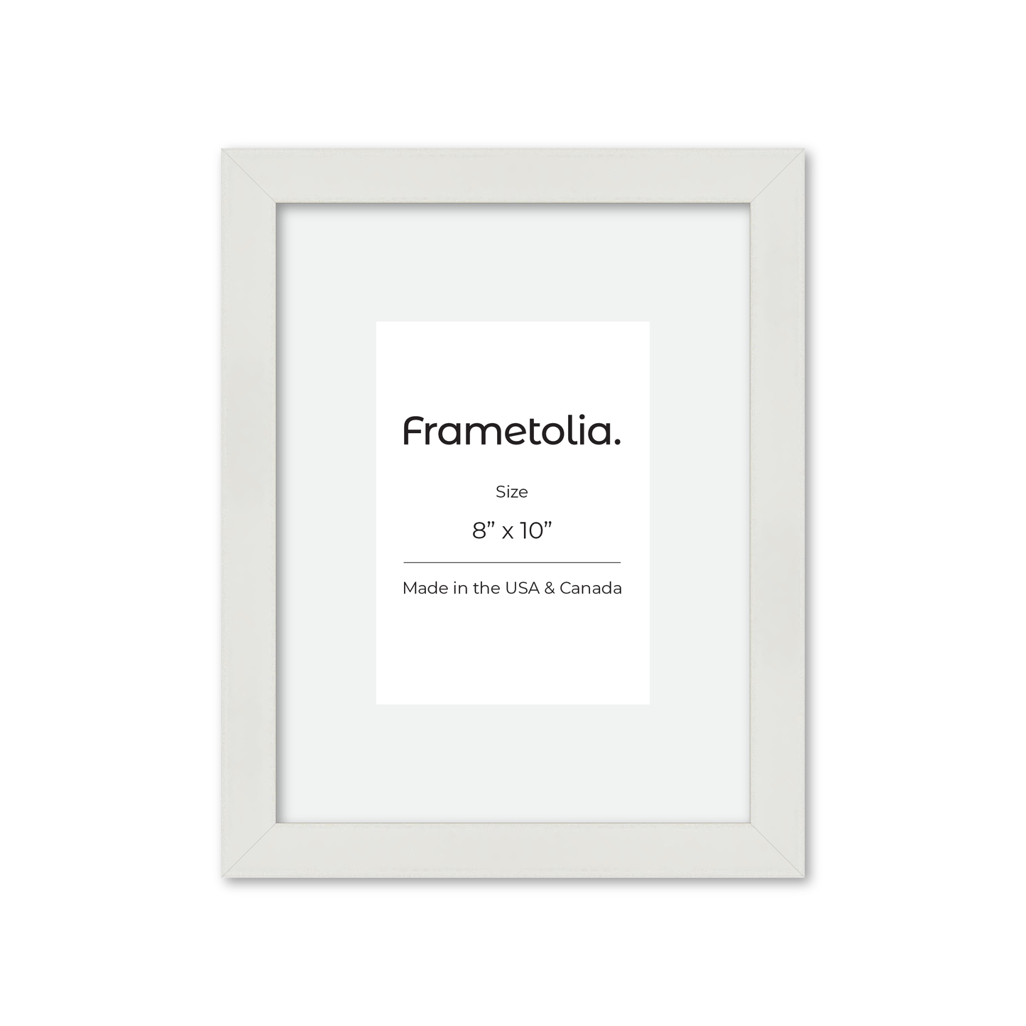 8" x 10" White Lacquer Manhattan Wall Frame