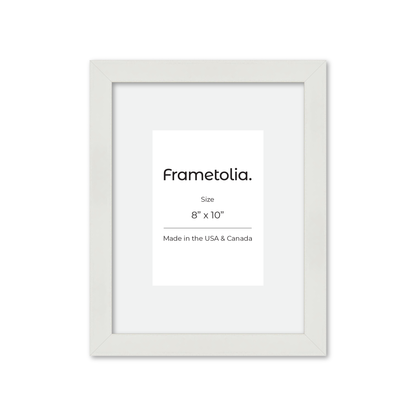 8" x 10" White Lacquer Manhattan Wall Frame