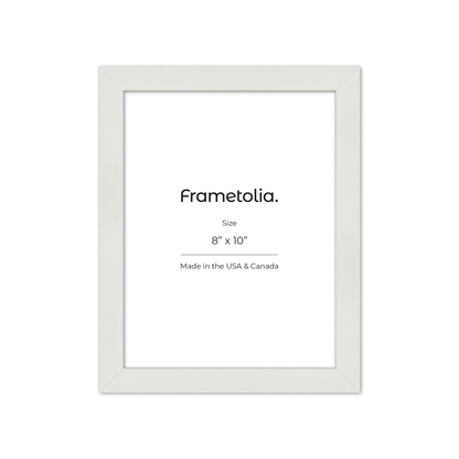8" x 10" White Lacquer Manhattan Wall Frame