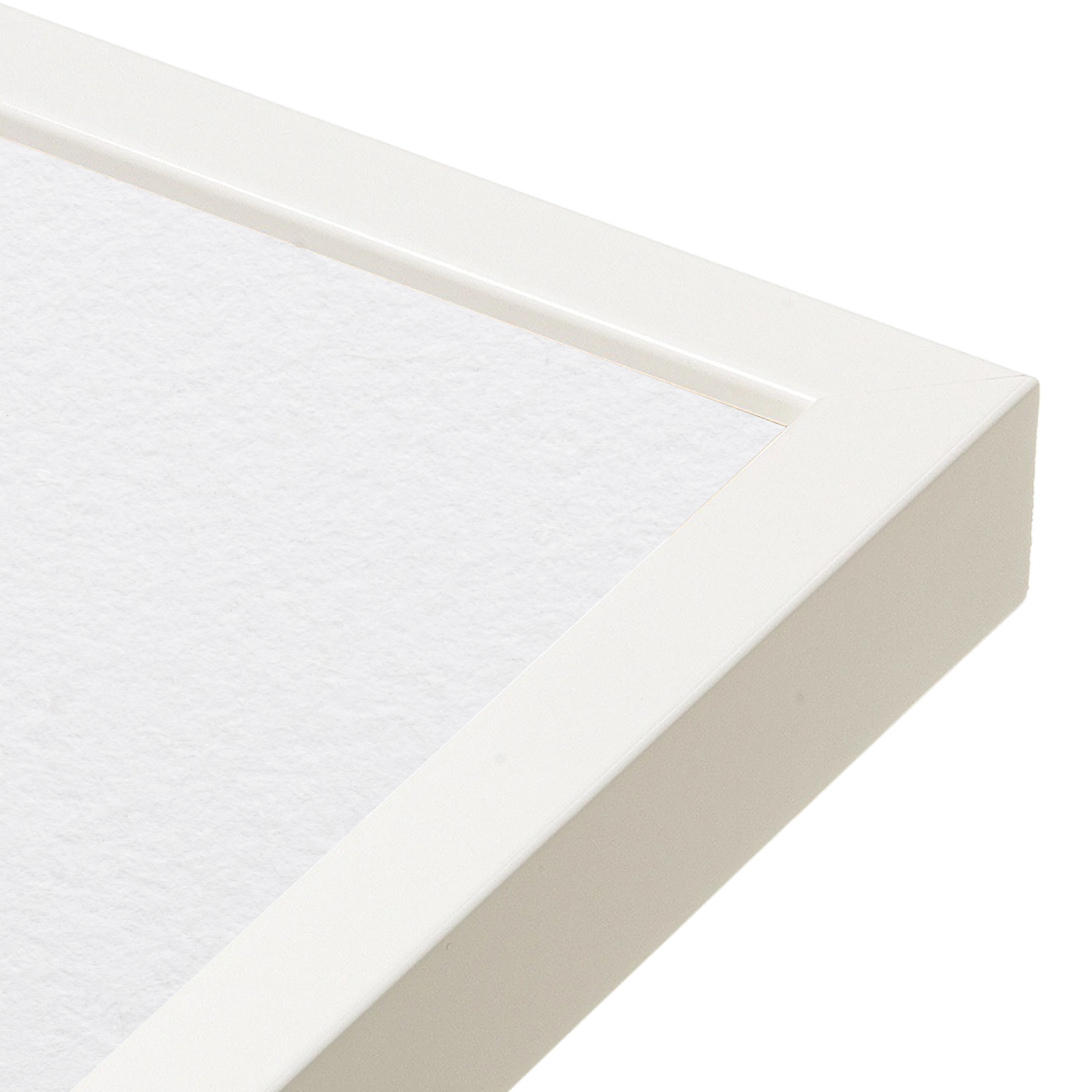 corner of the White Lacquer Manhattan Wall Frame