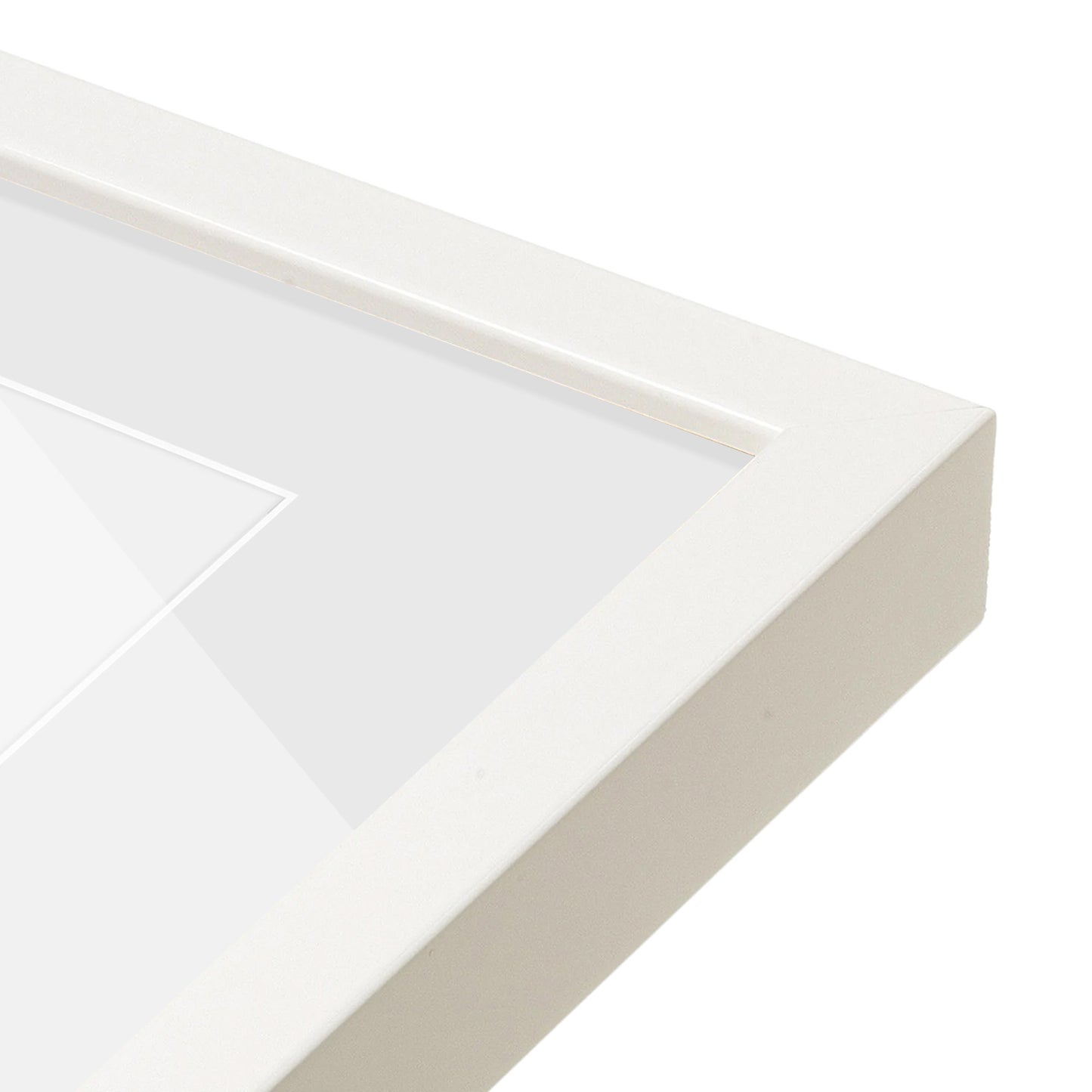 corner of the White Lacquer Manhattan Wall Frame