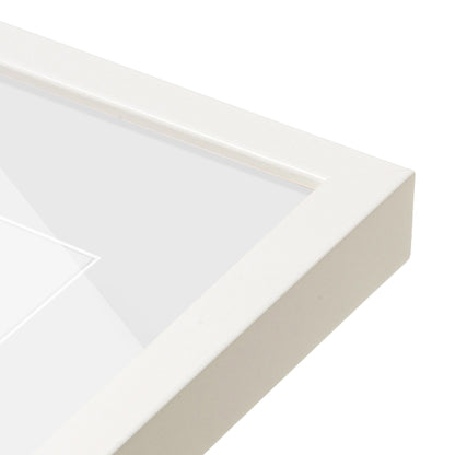 corner of the White Lacquer Manhattan Wall Frame