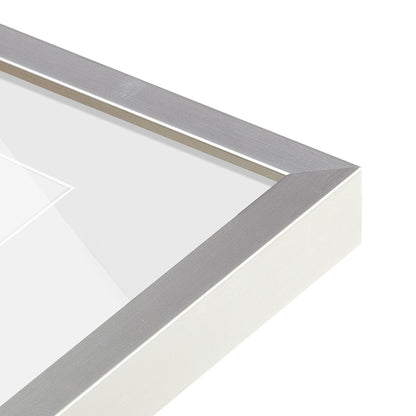 corner of the Titanium Silver Manhattan Wall Frame