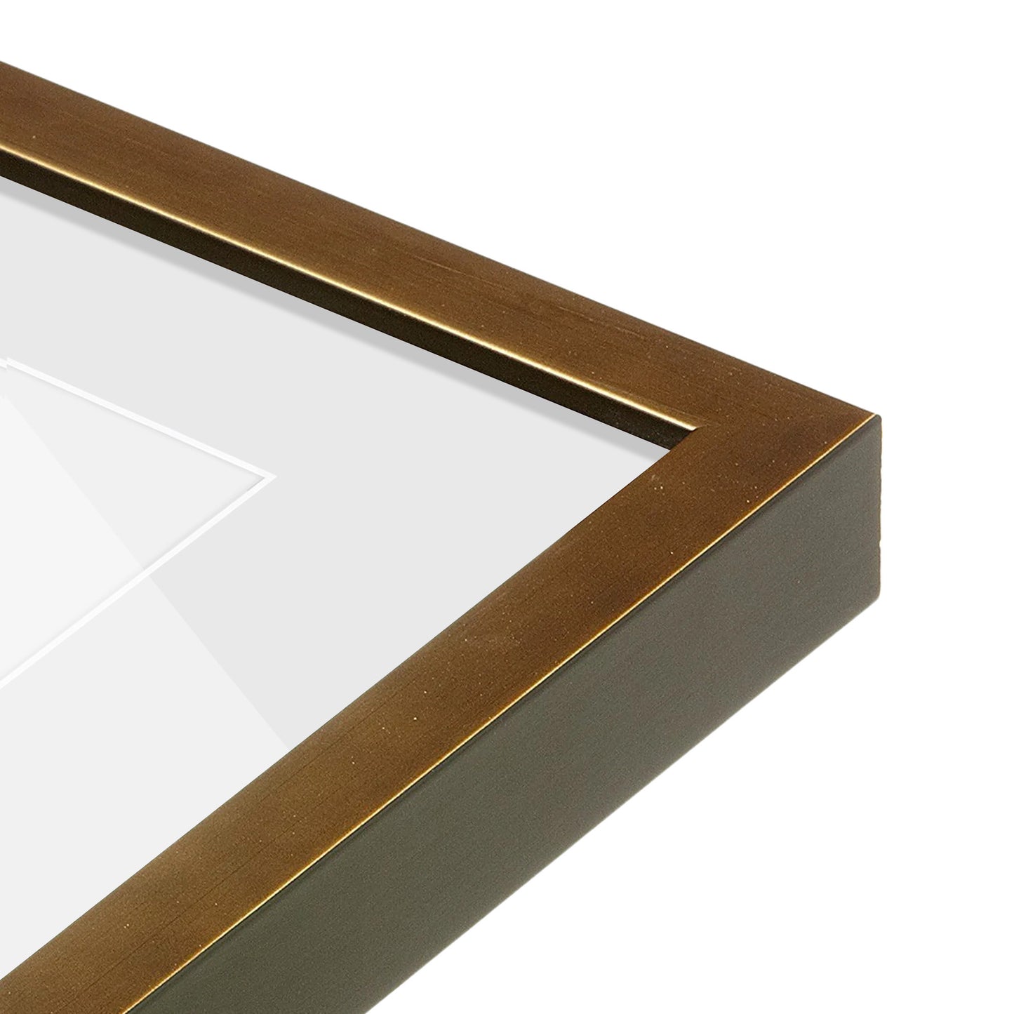 corner of the Pale Gold Manhattan Wall Frame