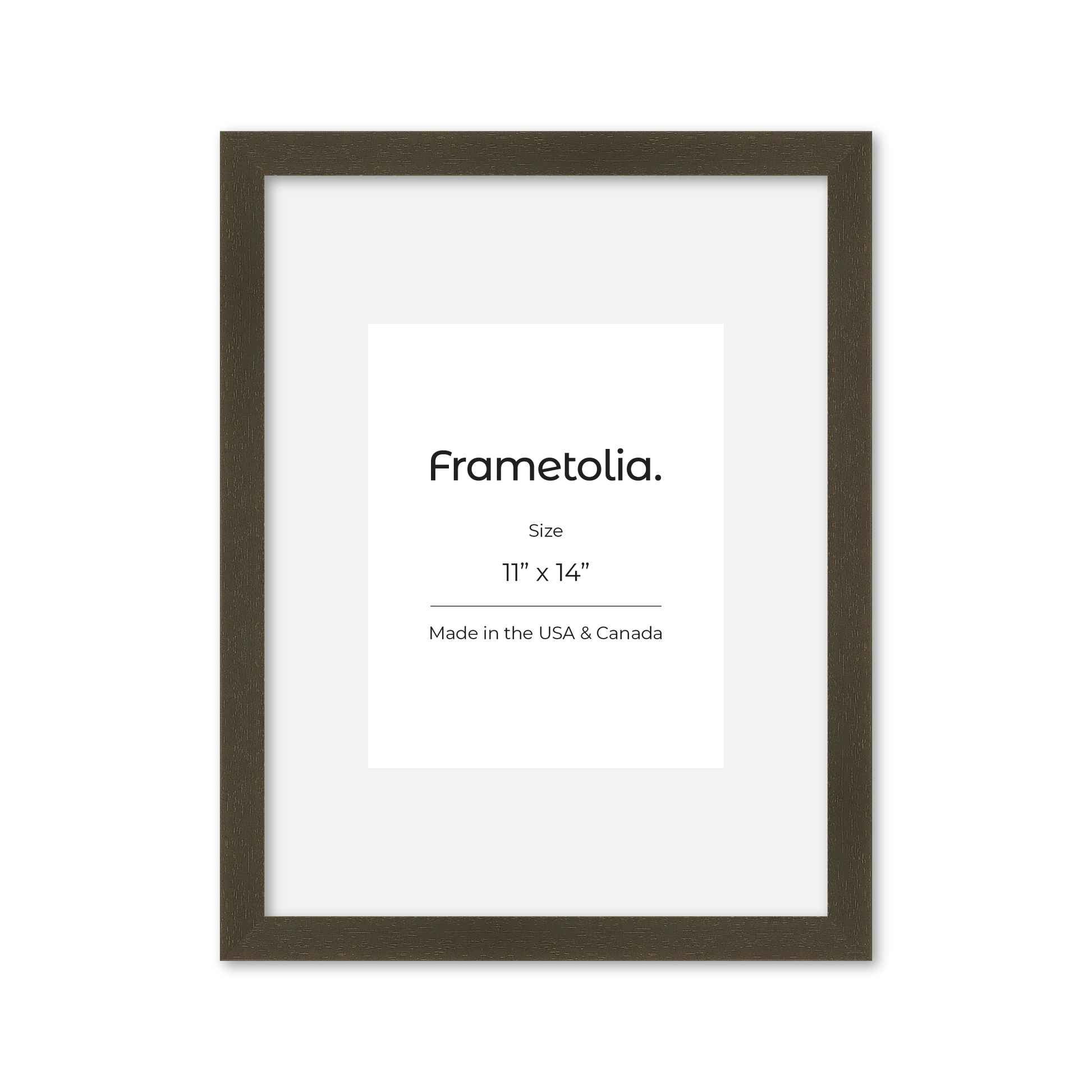 11" x 14" Brown Manhattan Wall Frame