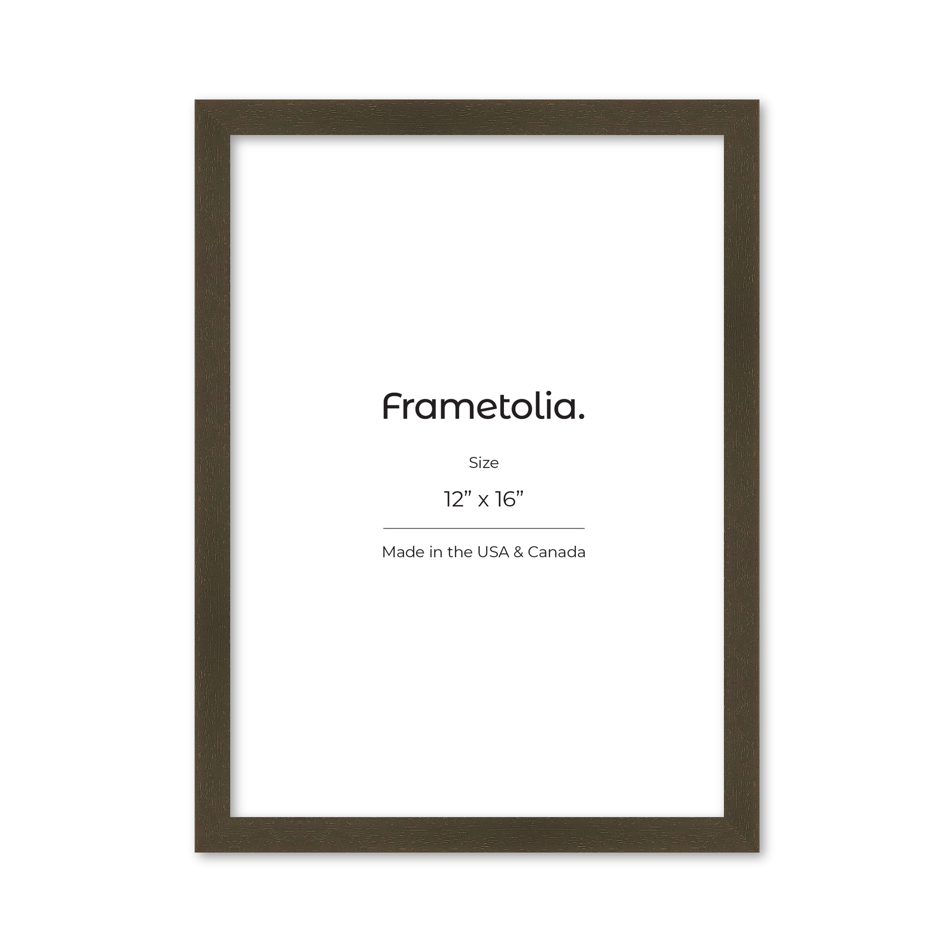 12" x 16" Brown Manhattan Wall Frame