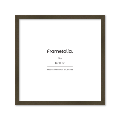 16" x 16" Brown Manhattan Wall Frame
