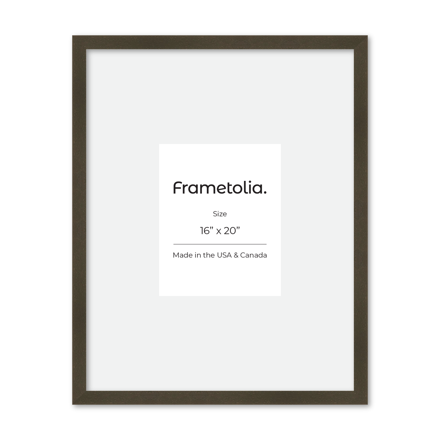 16" x 20" Brown Manhattan Wall Frame