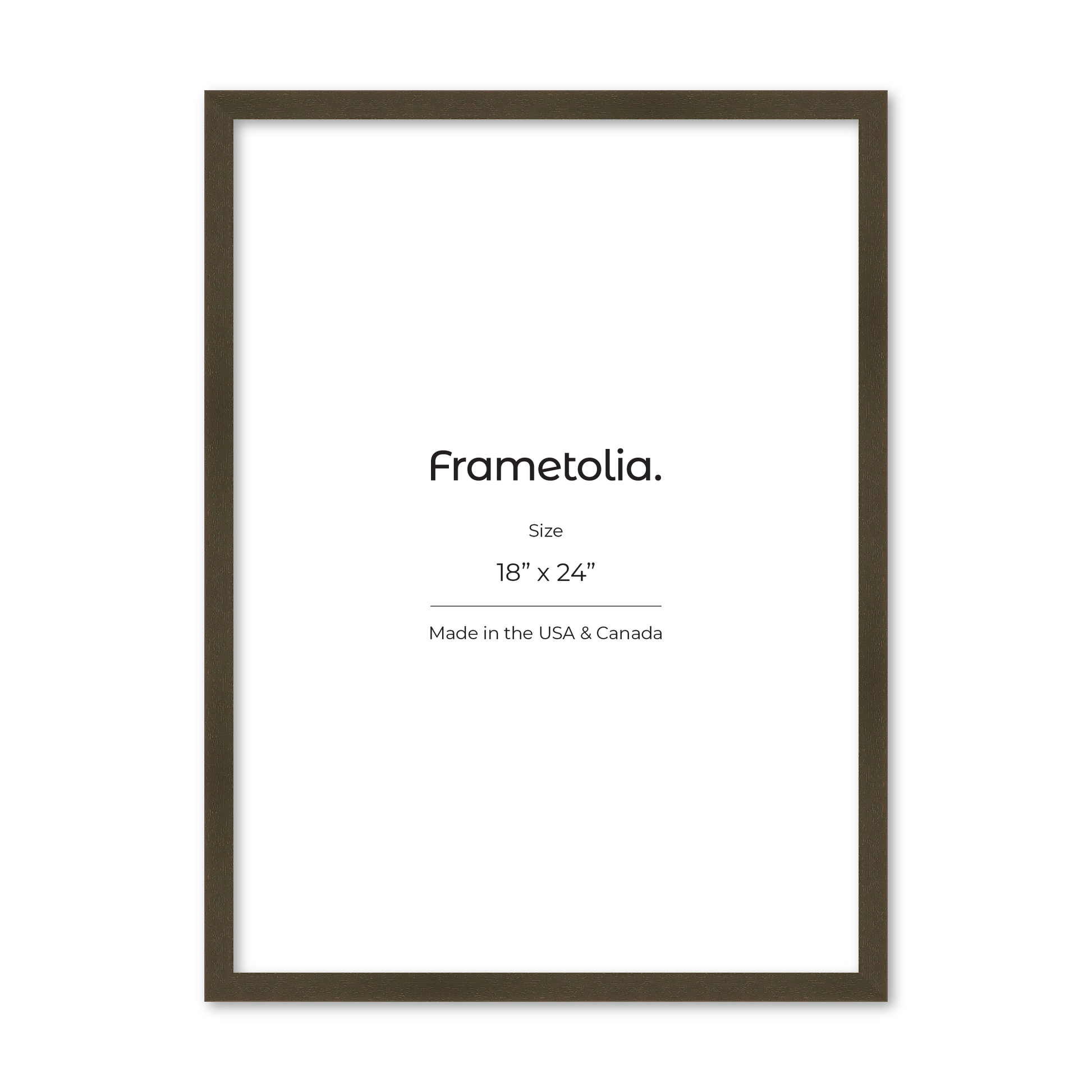 18" x 24" Brown Manhattan Wall Frame