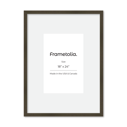 18" x 24" Brown Manhattan Wall Frame
