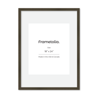 18" x 24" Brown Manhattan Wall Frame