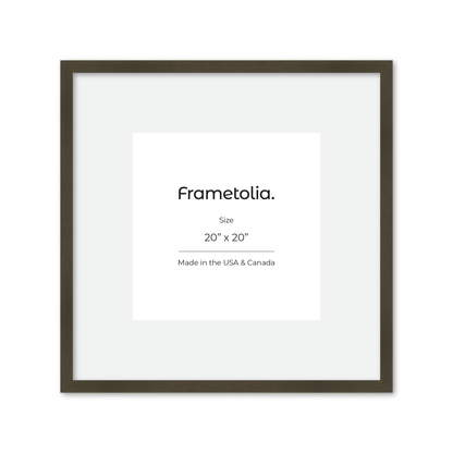 20" x 20" Brown Manhattan Wall Frame