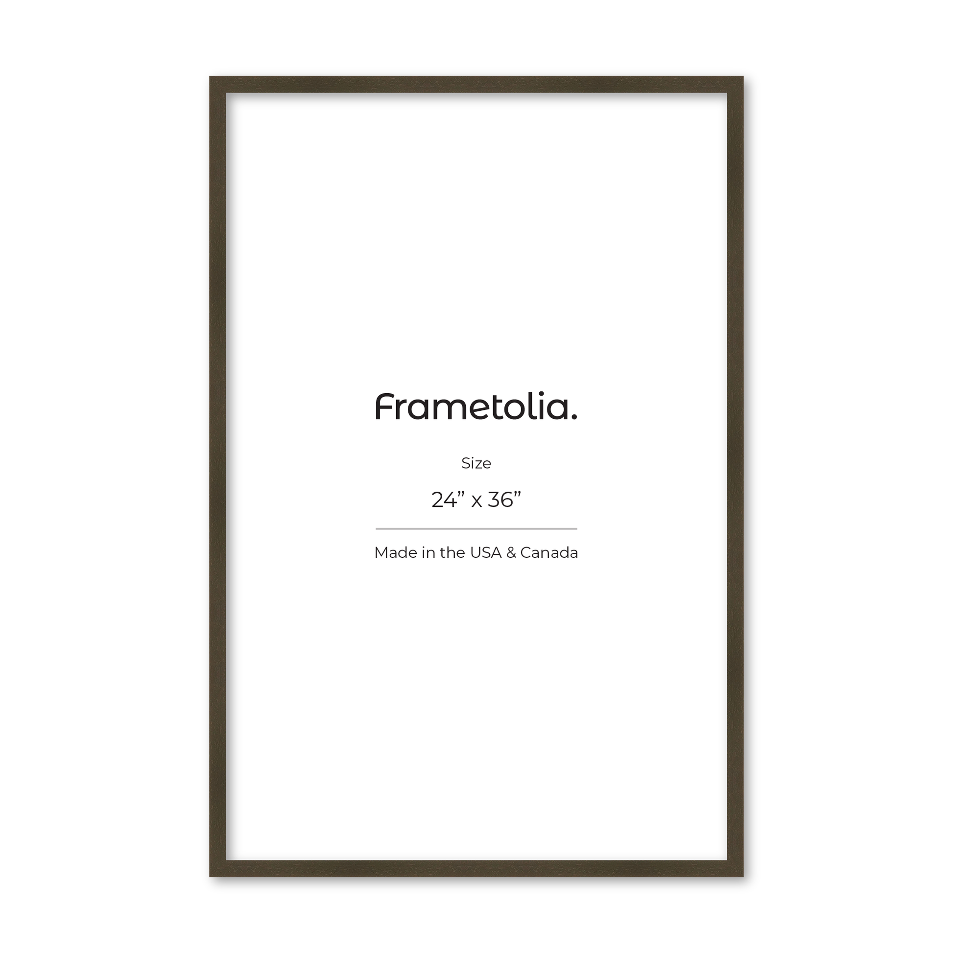 24" x 36" Brown Manhattan Wall Frame