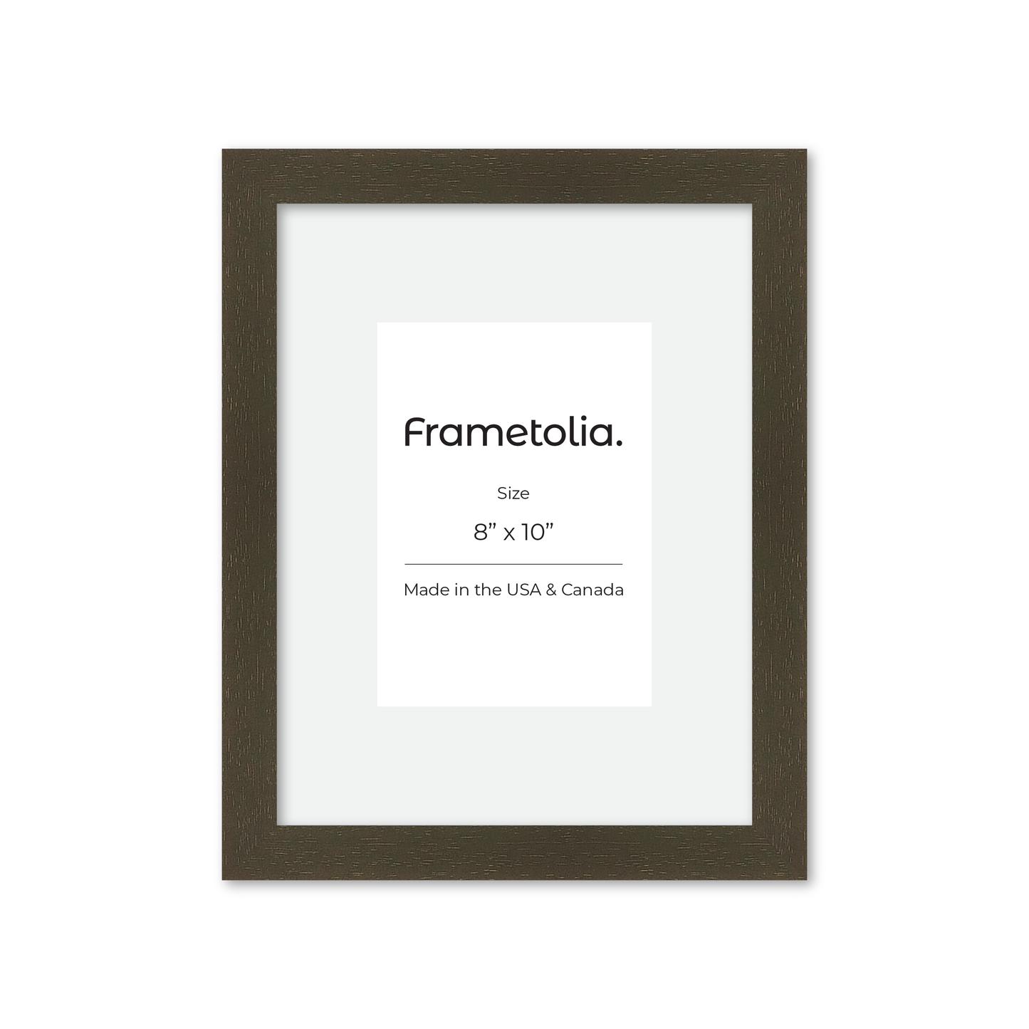8" x 10" Brown Manhattan Wall Frame