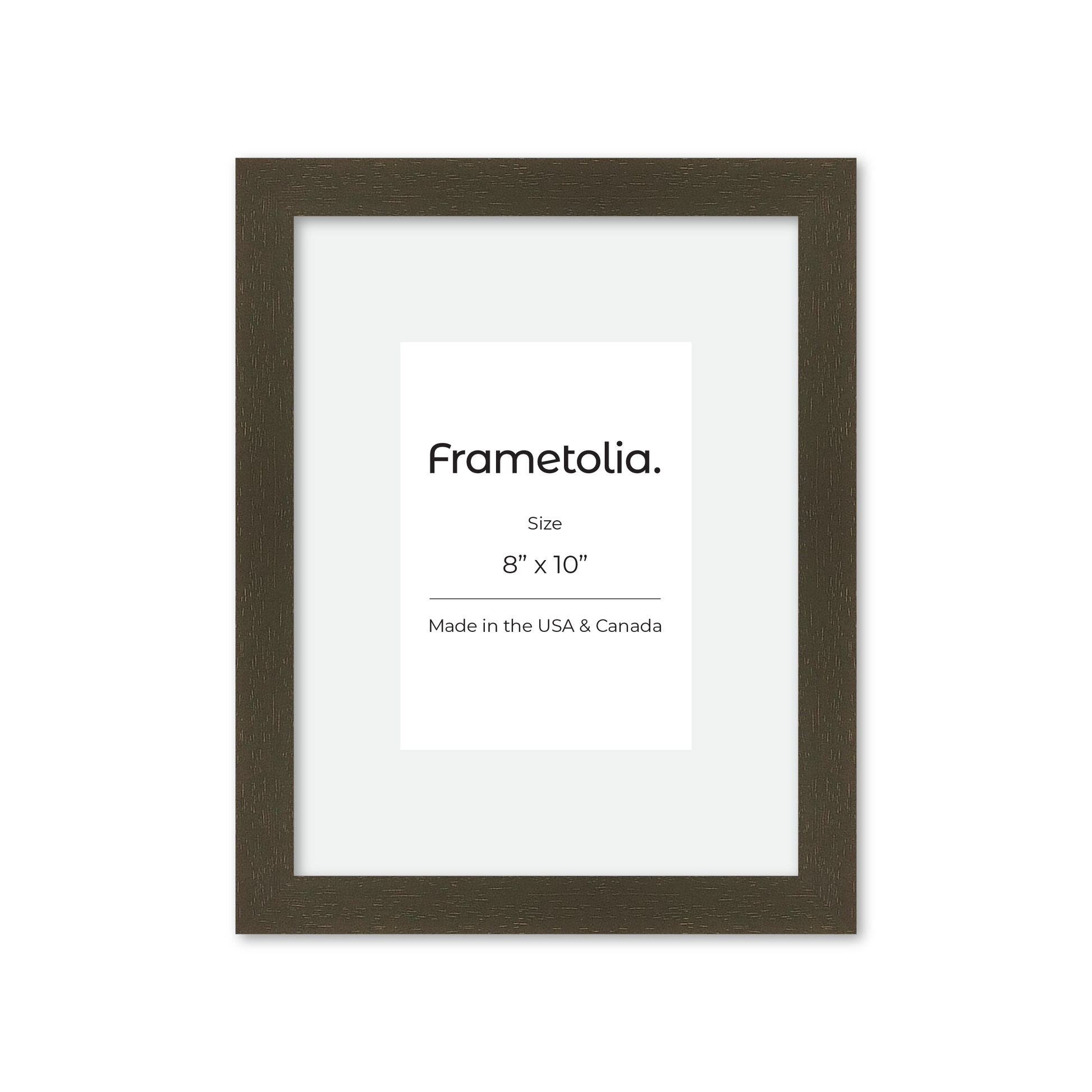 8" x 10" Brown Manhattan Wall Frame