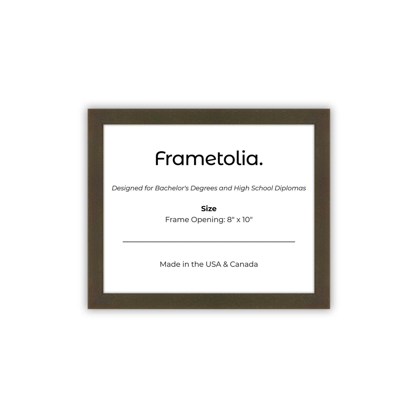 8" x 10" Belvinder Brown Manhattan Diploma Frame - No Mat