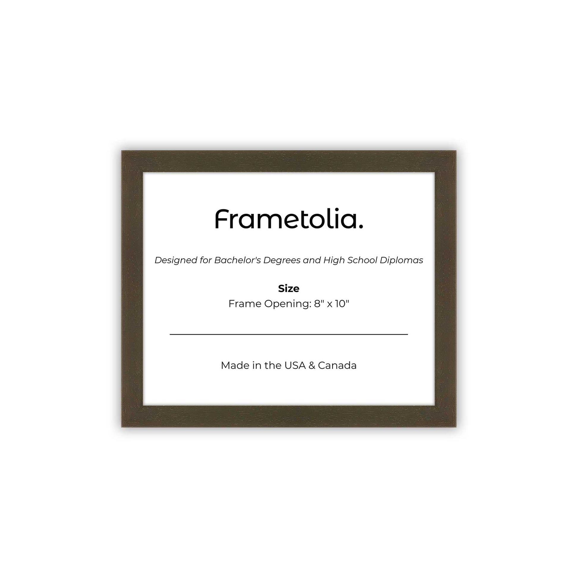 8" x 10" Belvinder Brown Manhattan Diploma Frame - No Mat