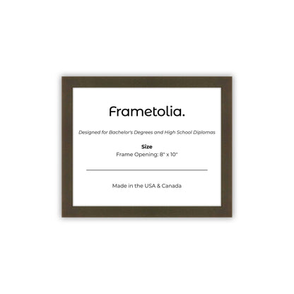 8" x 10" Belvinder Brown Manhattan Diploma Frame - No Mat