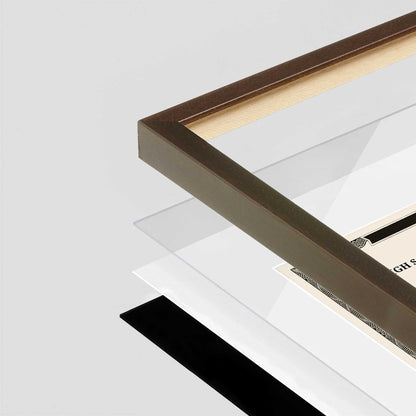 Belvinder Brown Manhattan Wall Frame corner Close up with layers broken out