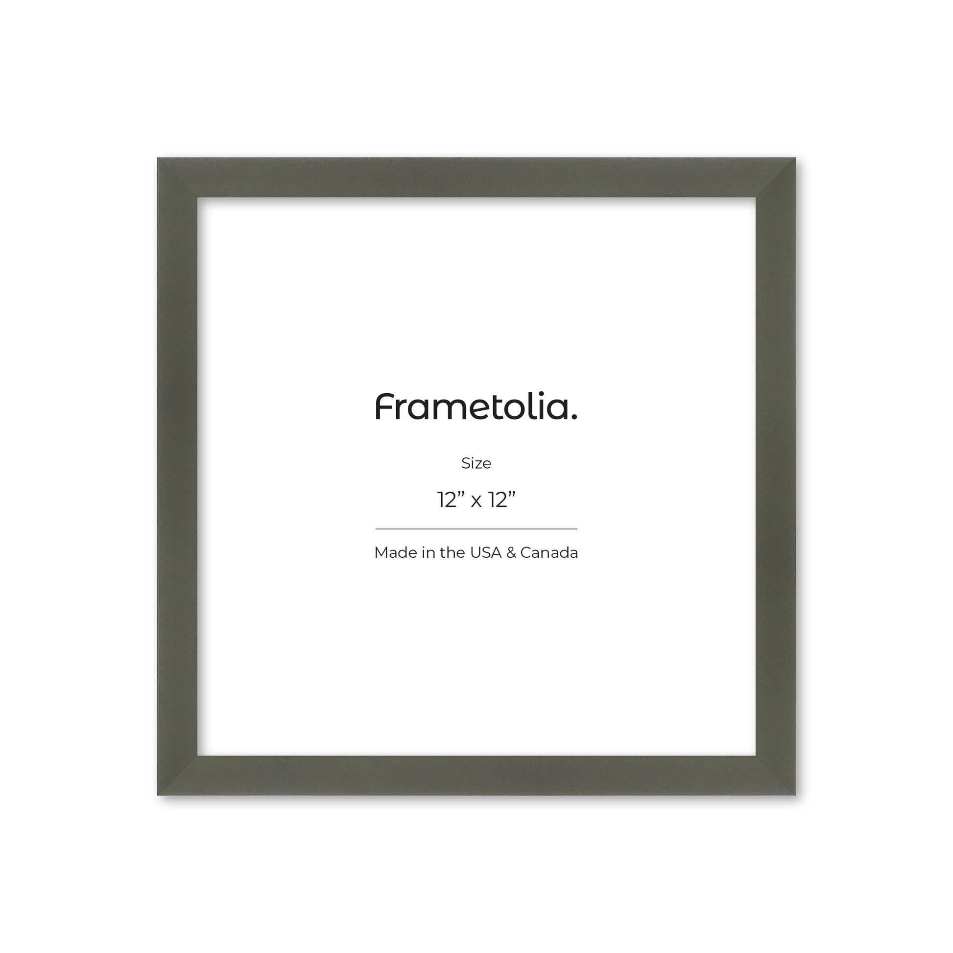 12" x 12" Gray Manhattan Wall Frame