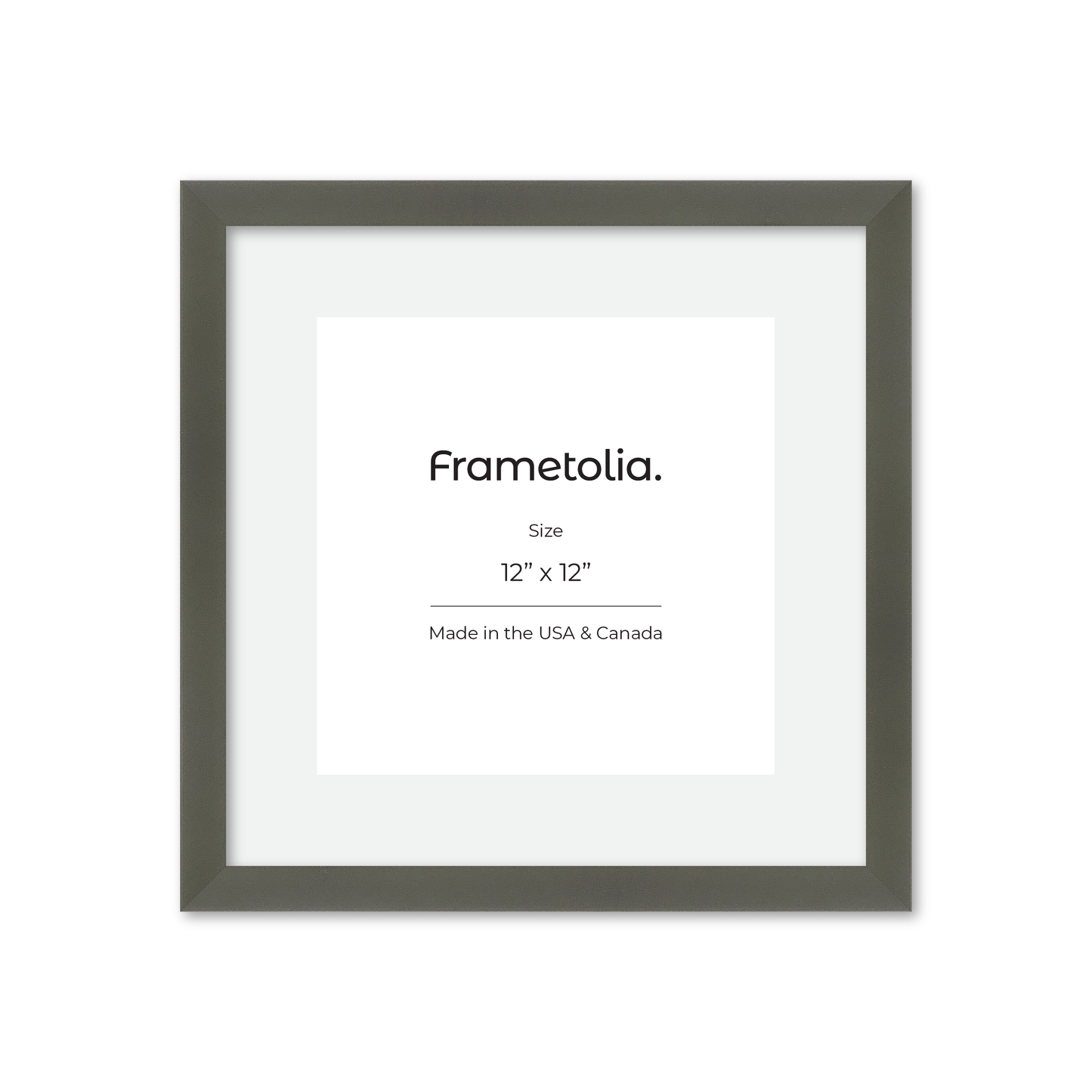 12" x 12" Gray Manhattan Wall Frame