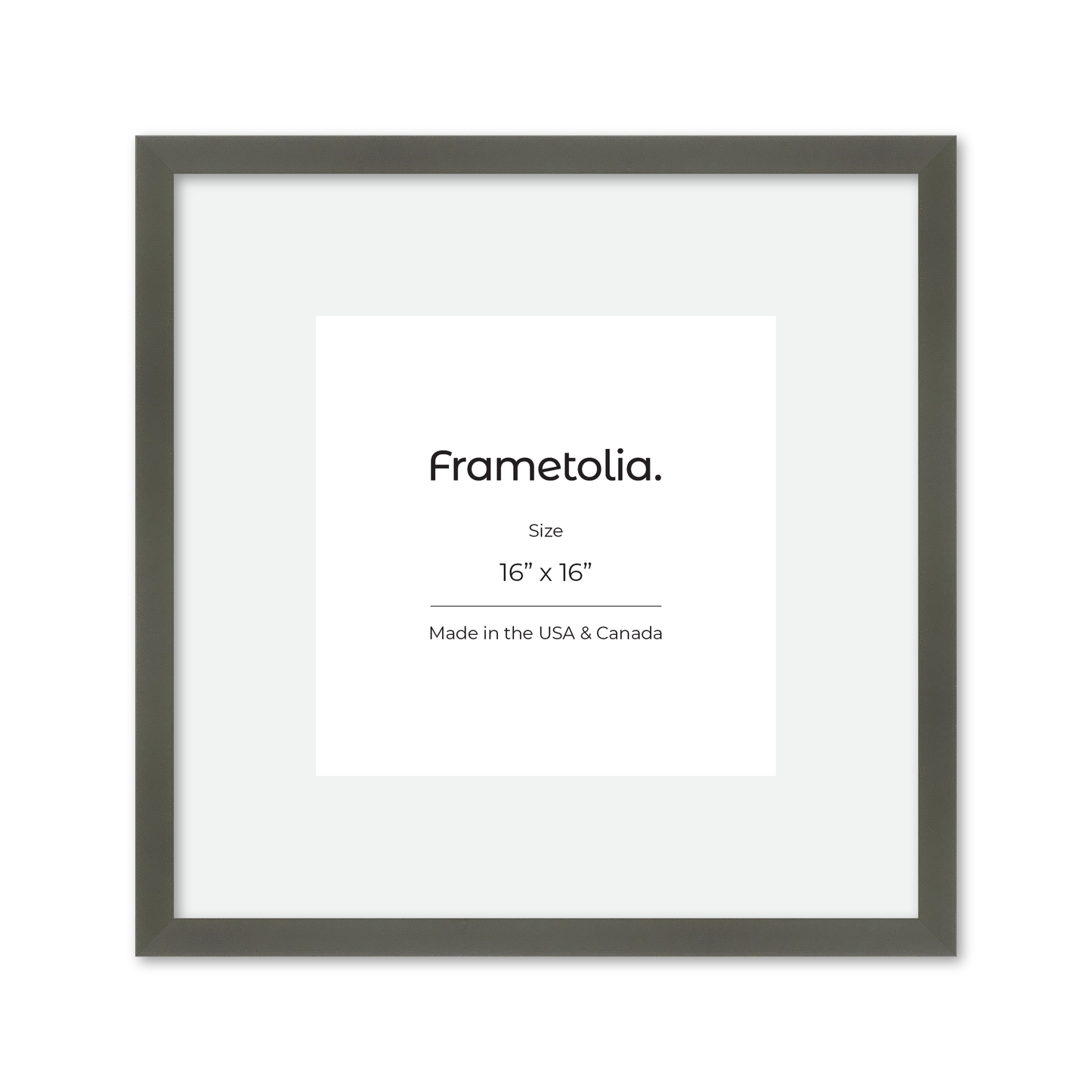 16" x 16" Gray Manhattan Wall Frame
