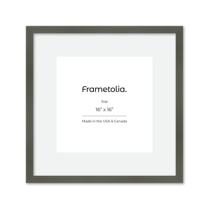16" x 16" Gray Manhattan Wall Frame