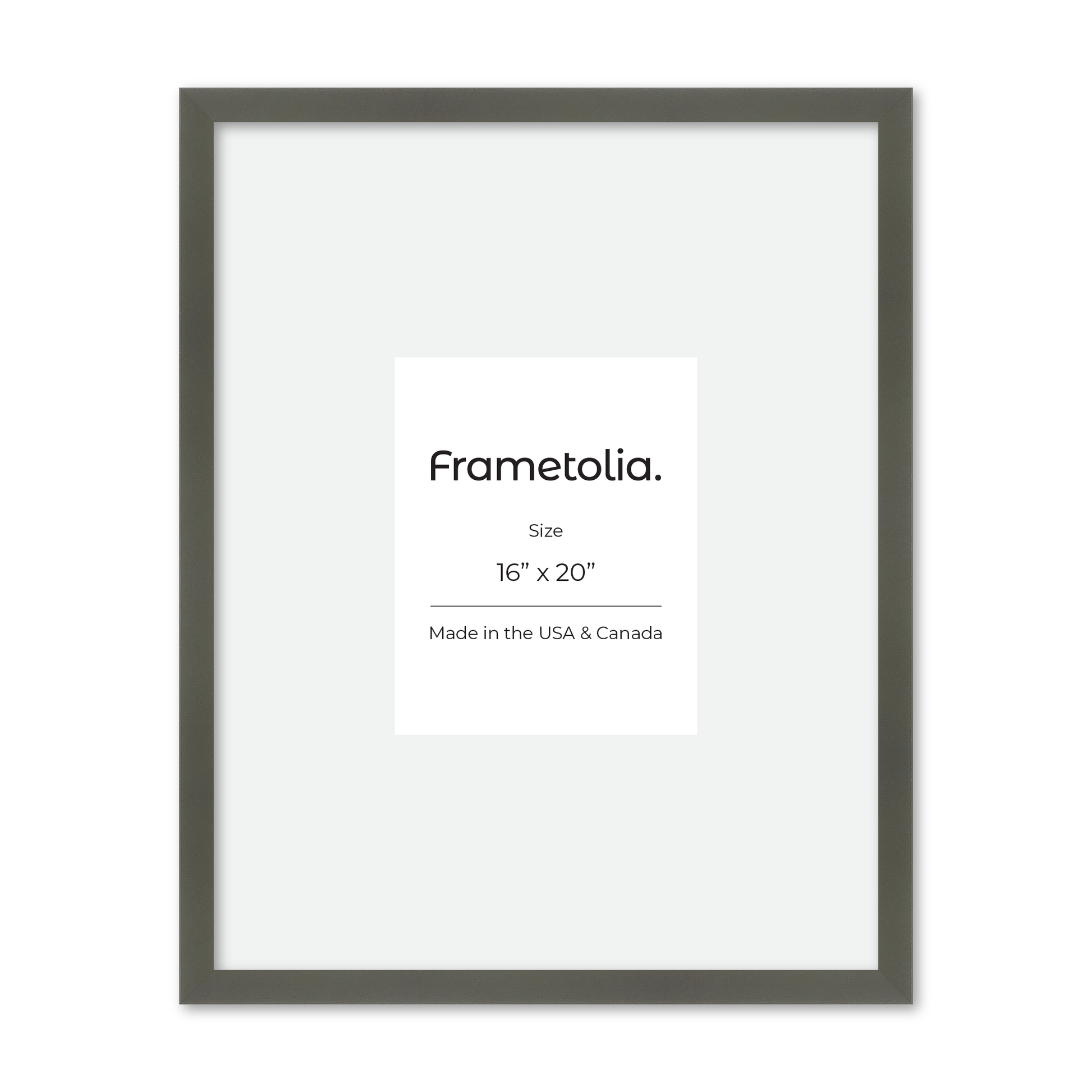 16" x 20" Gray Manhattan Wall Frame