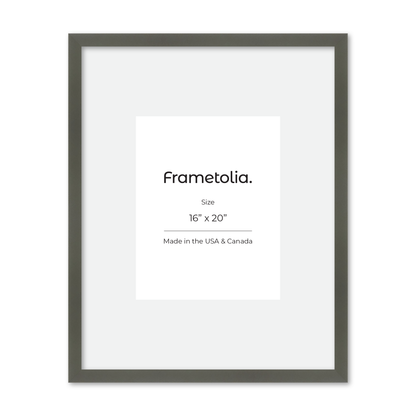 16" x 20" Gray Manhattan Wall Frame