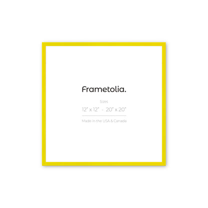 Sunburst Yellow Narrow Width Wall Frame