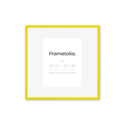 Sunburst Yellow Narrow Width Wall Frame