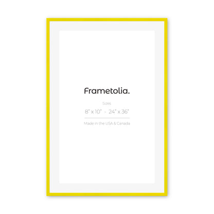 Sunburst Yellow Aurora Wall Frame