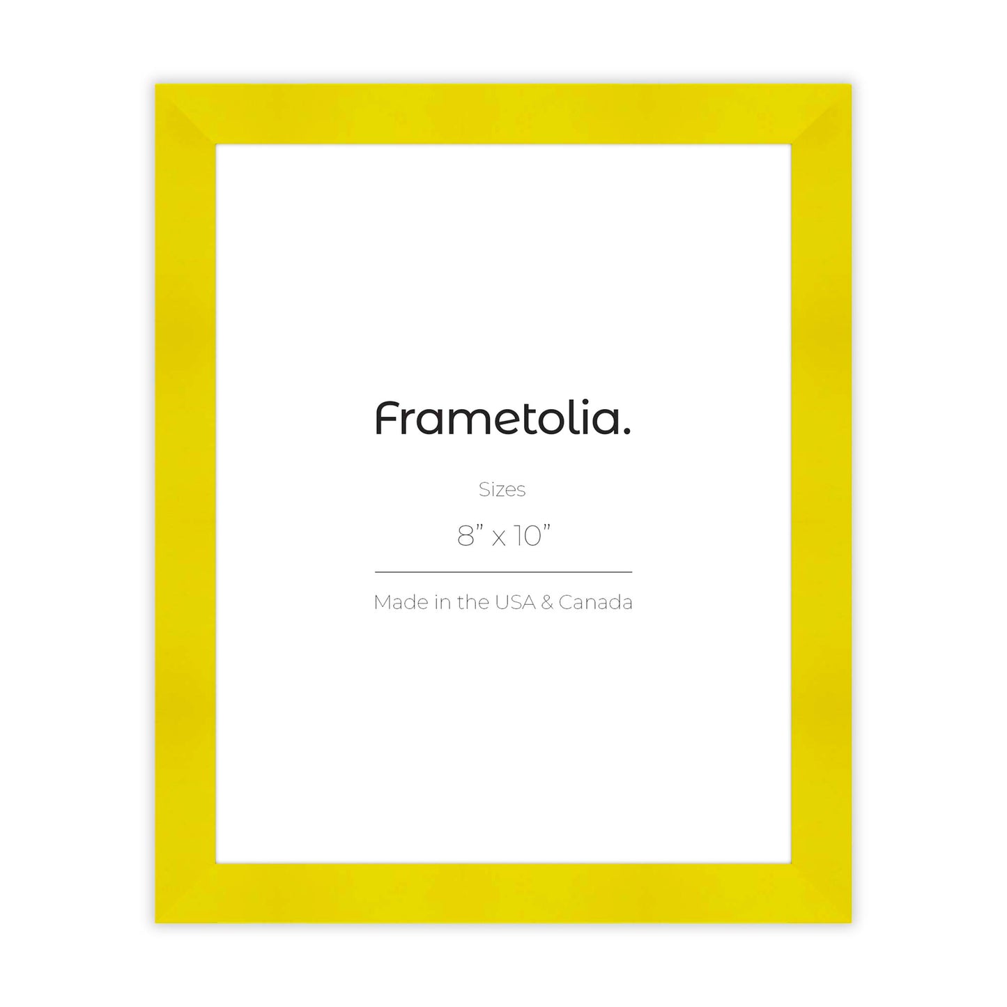 Sunburst Yellow Narrow Width Wall Frame