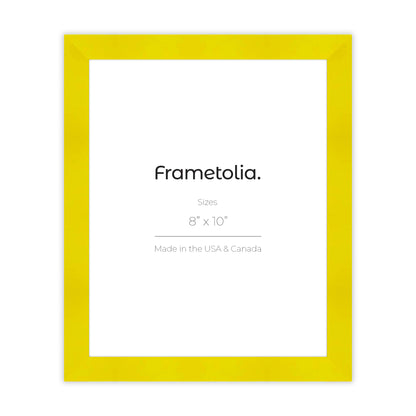 Sunburst Yellow Narrow Width Wall Frame
