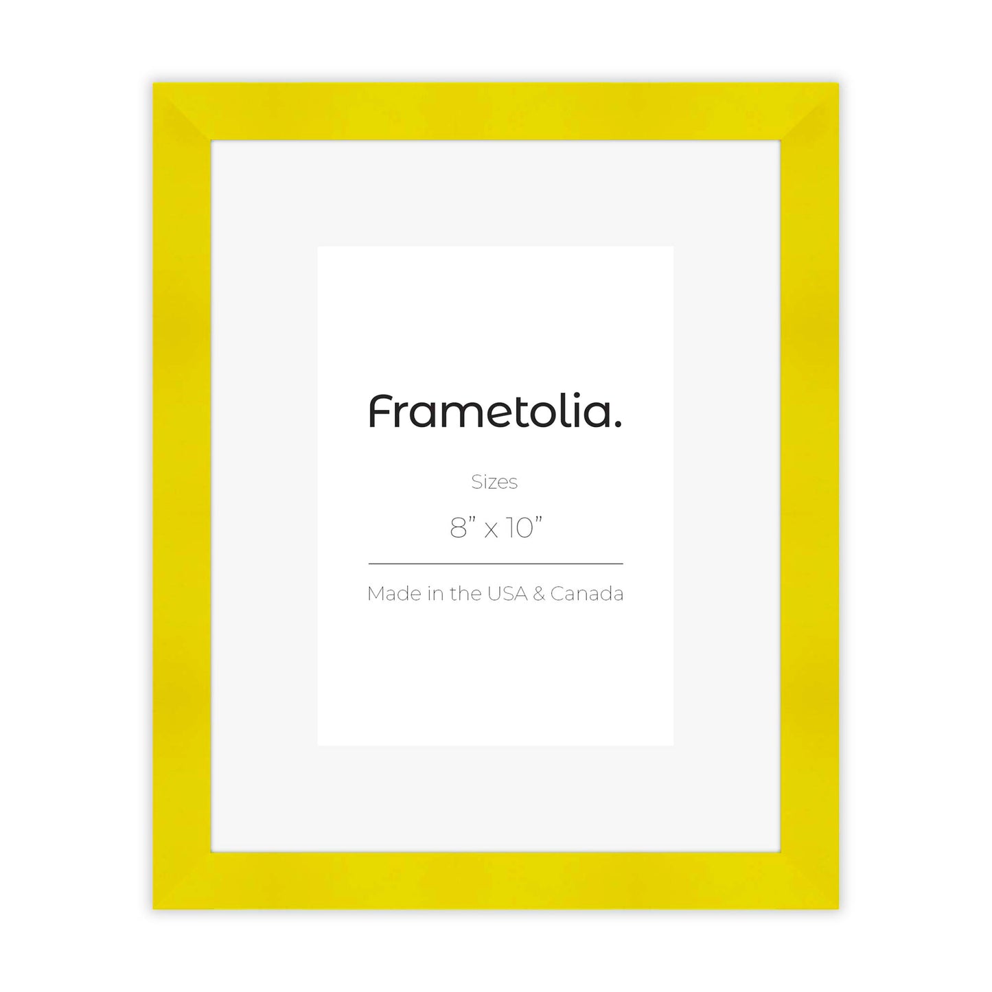 Sunburst Yellow Narrow Width Wall Frame