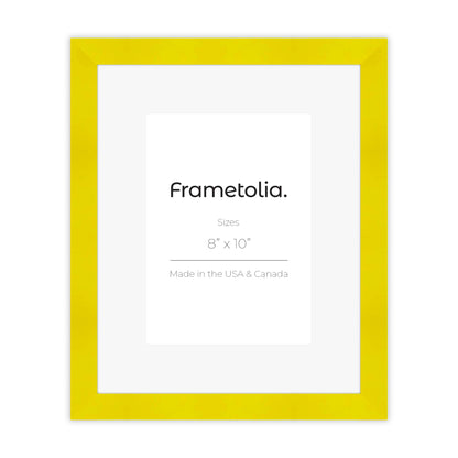 Sunburst Yellow Narrow Width Wall Frame