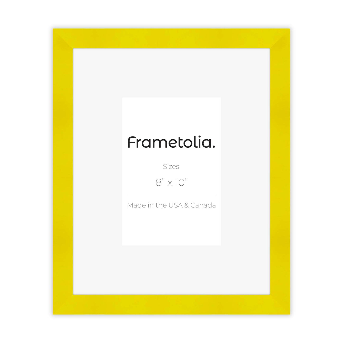 Sunburst Yellow Narrow Width Wall Frame