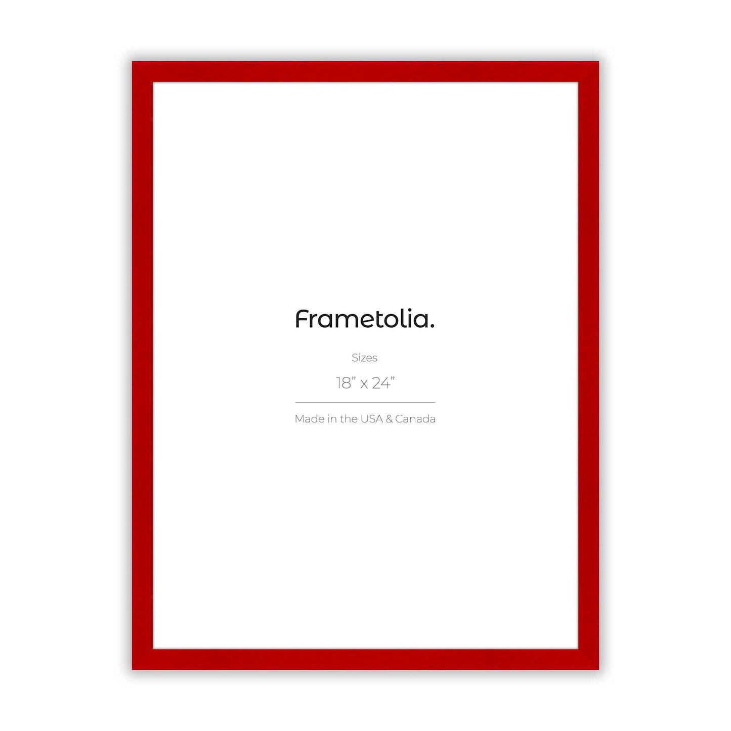 Cherry Red Narrow Width Wall Frame