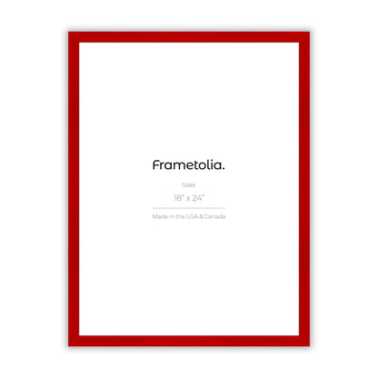 Cherry Red Narrow Width Wall Frame