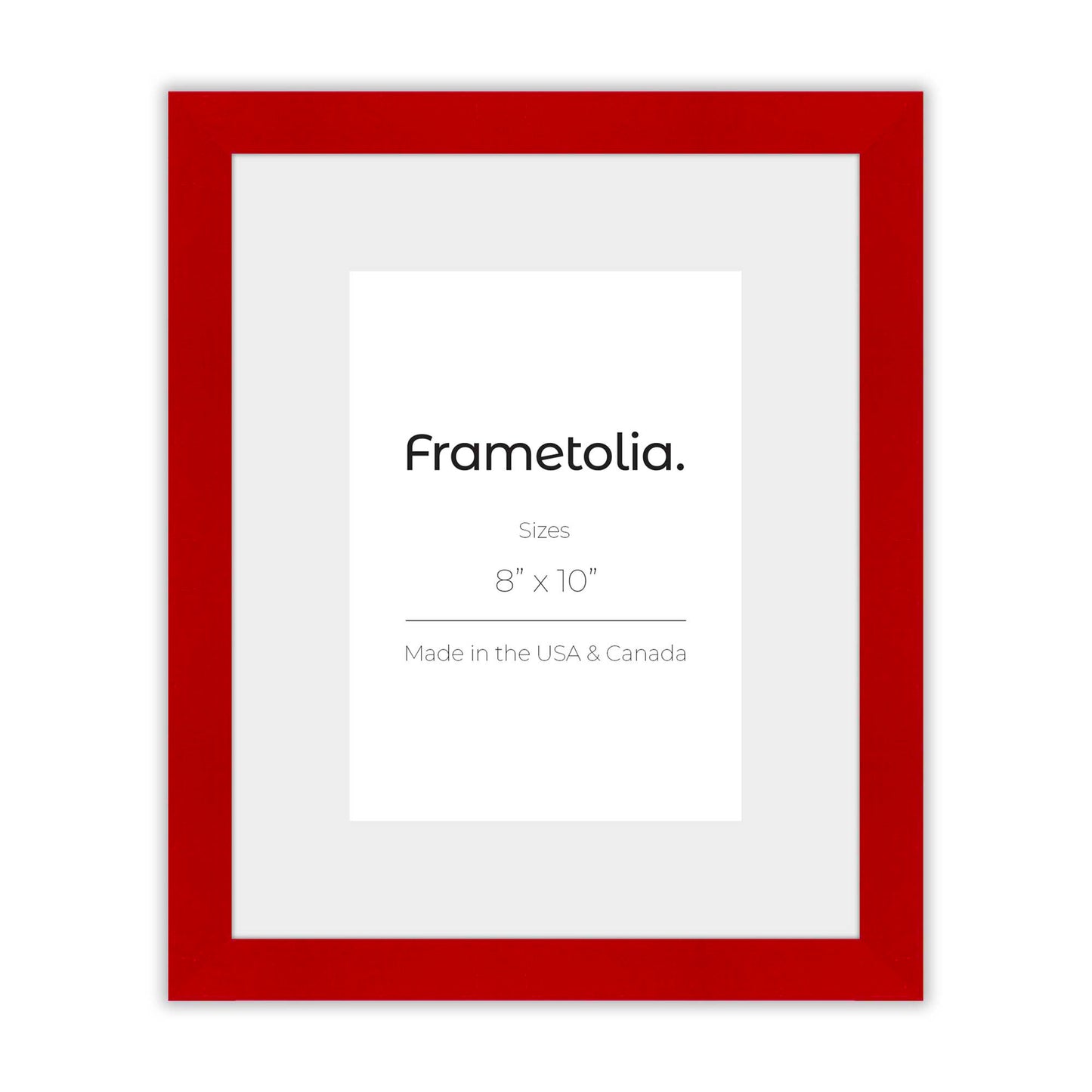 Cherry Red Narrow Width Wall Frame