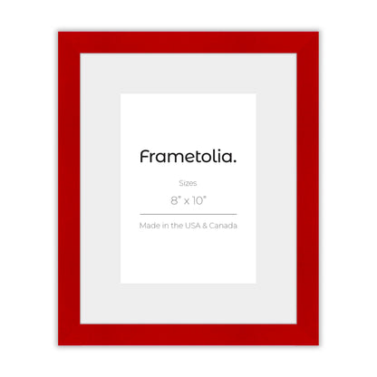 Cherry Red Narrow Width Wall Frame
