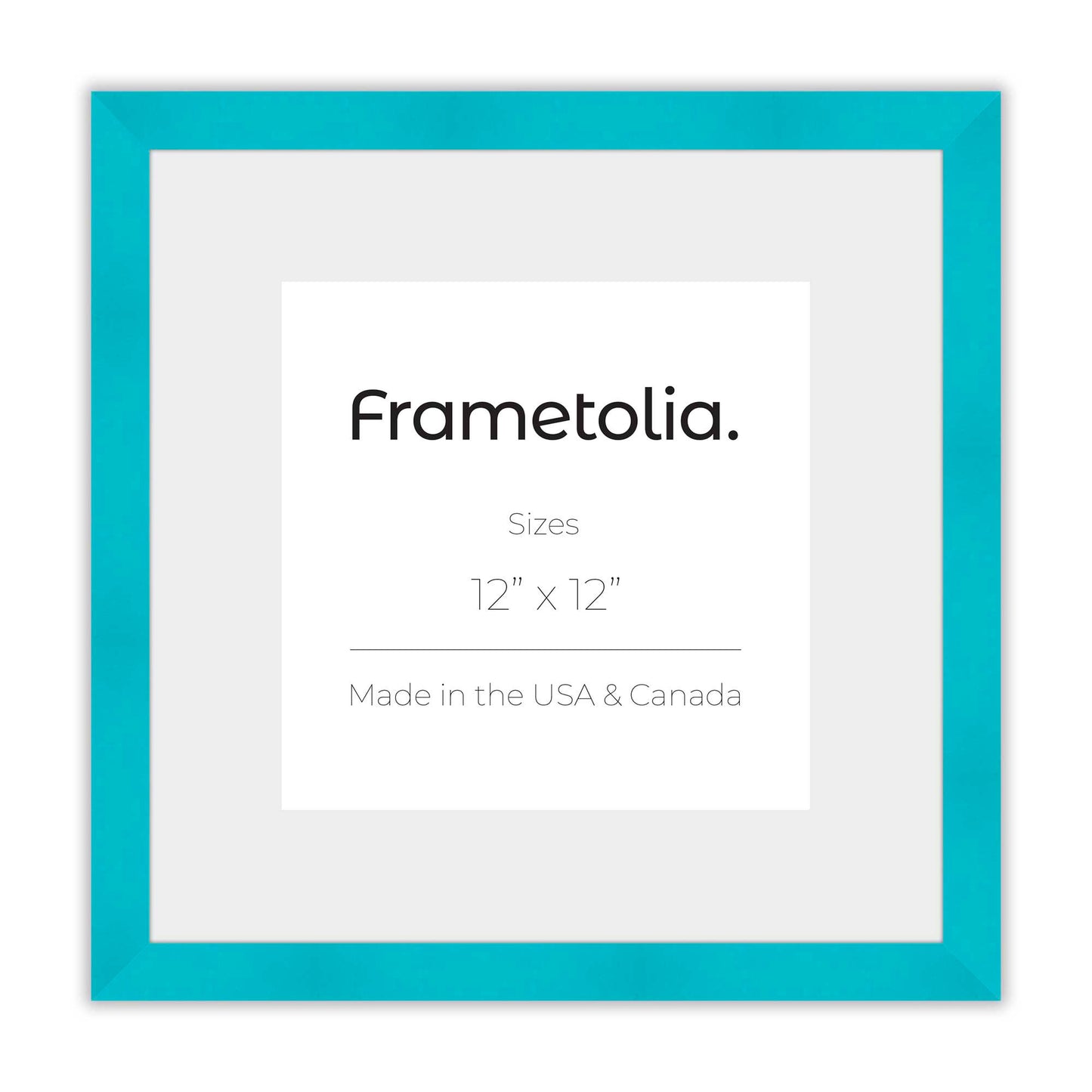 Capri Teal Narrow Width Wall Frame