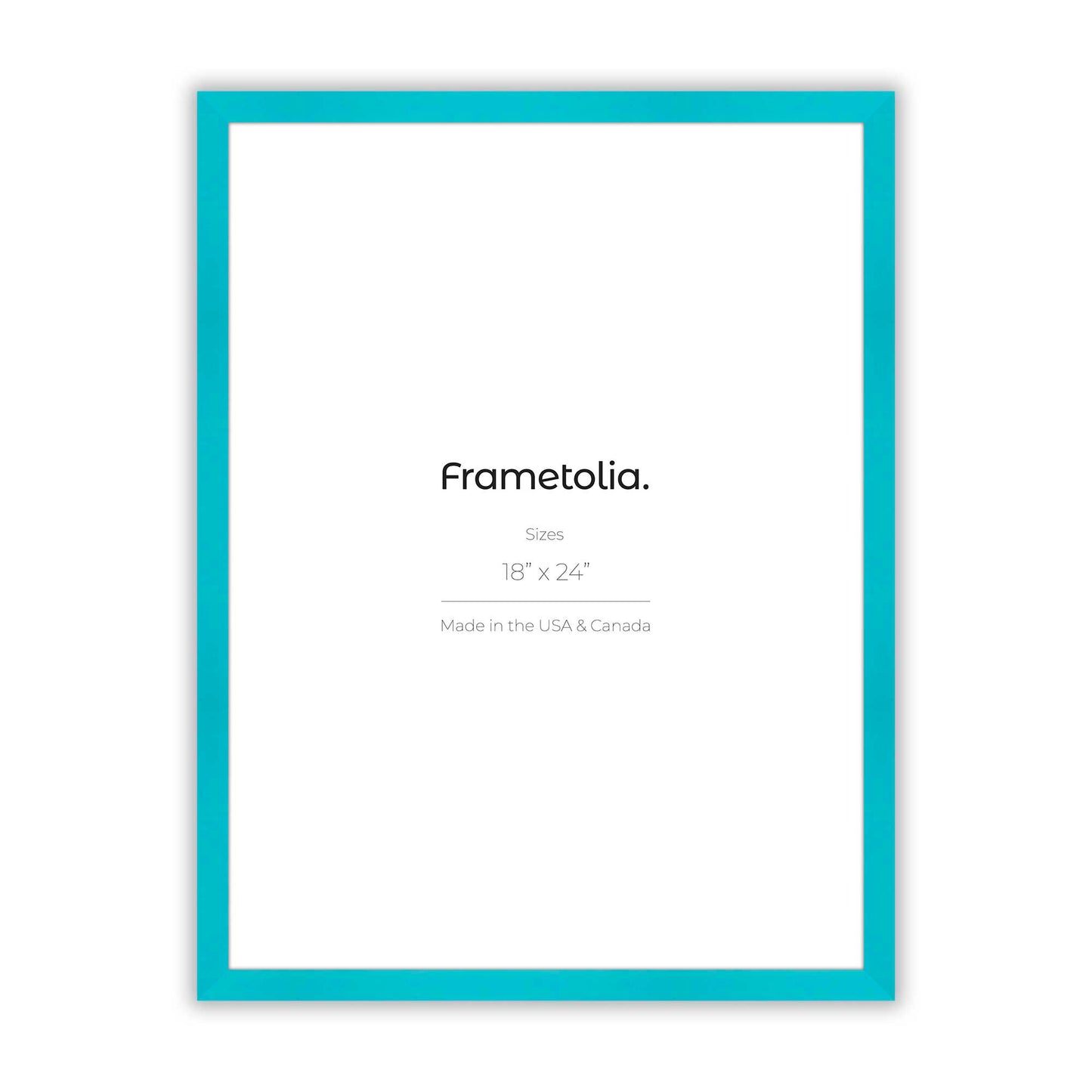 Capri Teal Narrow Width Wall Frame