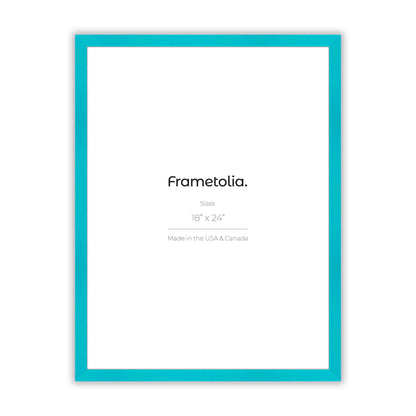 Capri Teal Narrow Width Wall Frame
