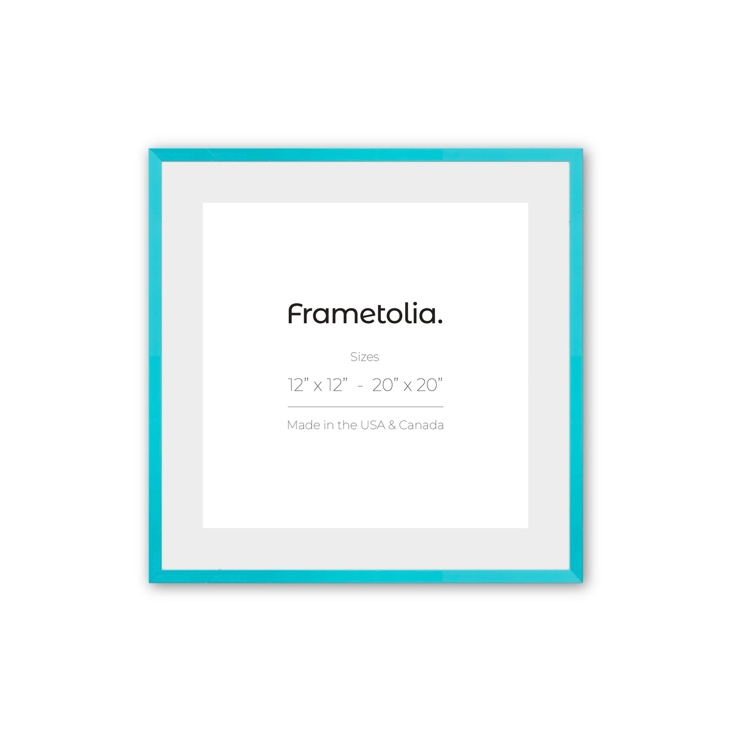 Capri Teal Narrow Width Wall Frame