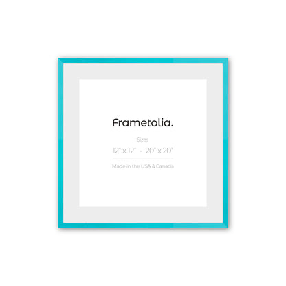 Capri Teal Narrow Width Wall Frame