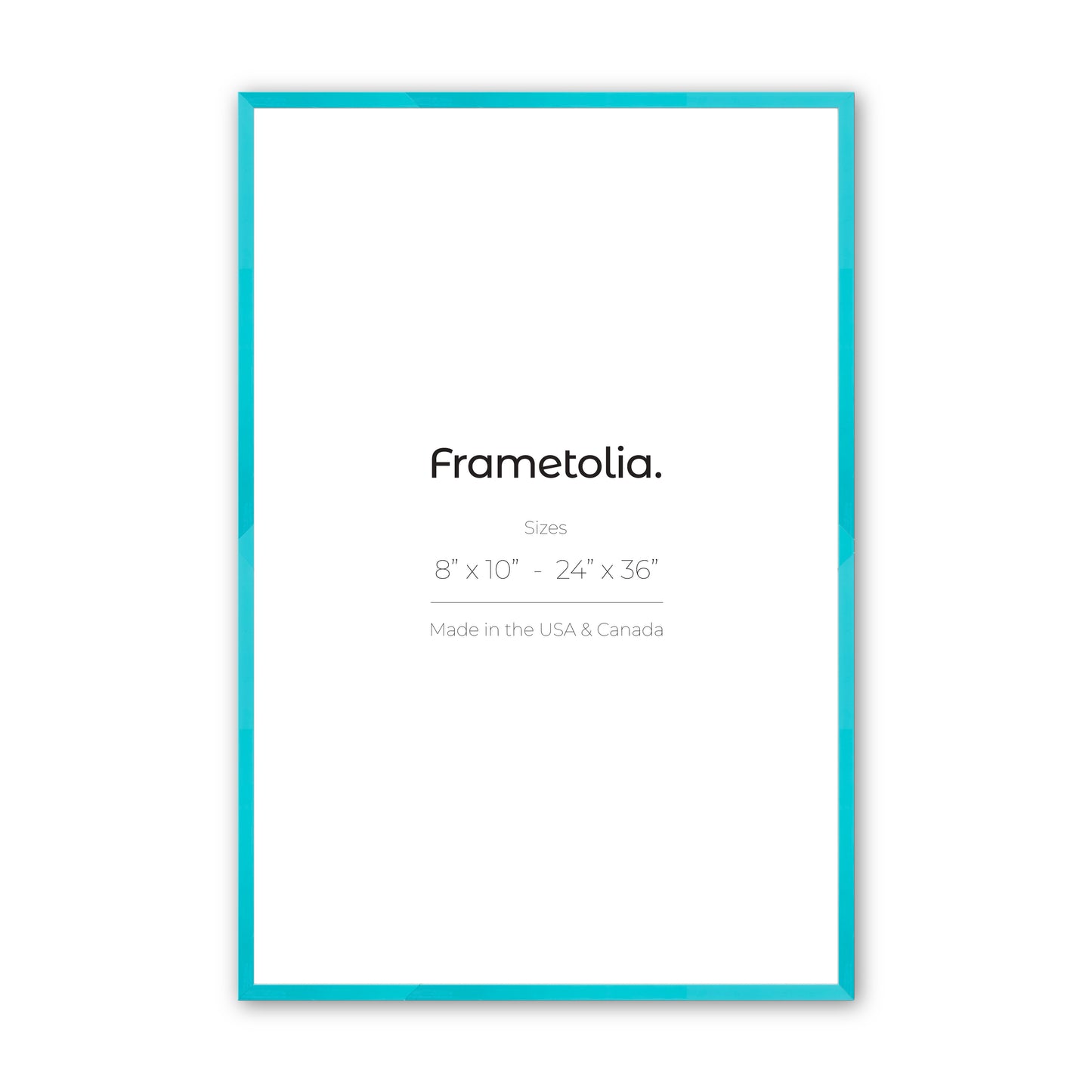 Capri Teal Narrow Width Wall Frame