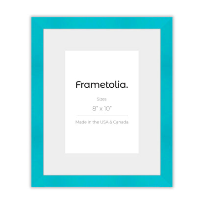 Capri Teal Narrow Width Wall Frame