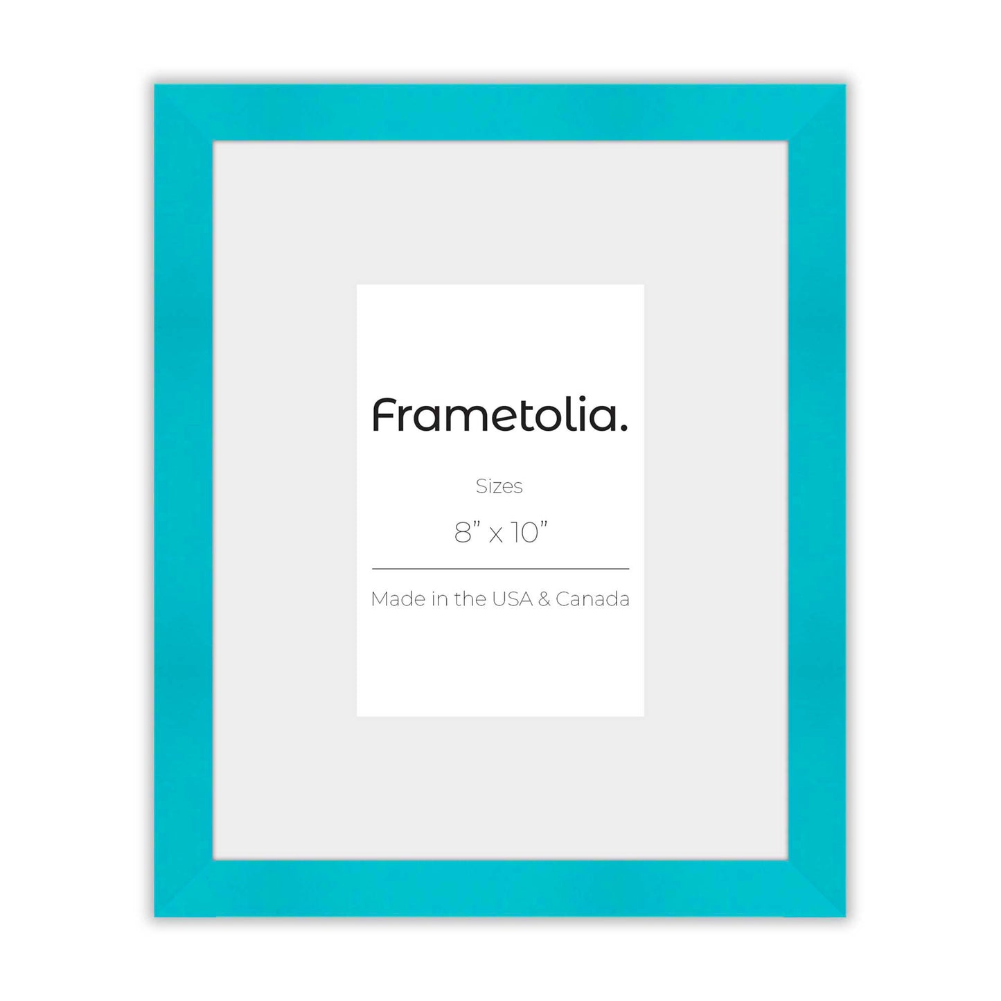 Capri Teal Narrow Width Wall Frame